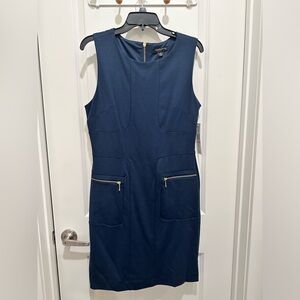 Sharagano navy blue dress (NWT)